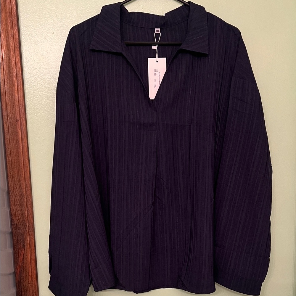 Women’s dark blue blouse